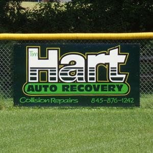 Tim Hart Auto Recovery Little League Sign